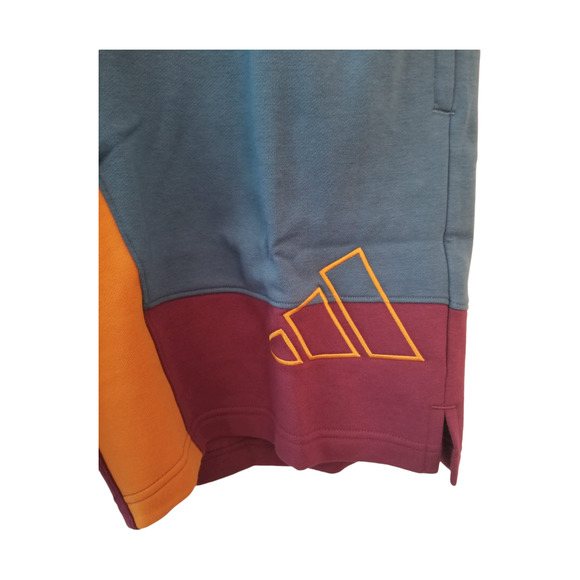 Adidas 3 Stripes Blue/Purple Men's Shorts Inner Drawstring Size L 34 Inseam 9 in - Picture 8 of 11